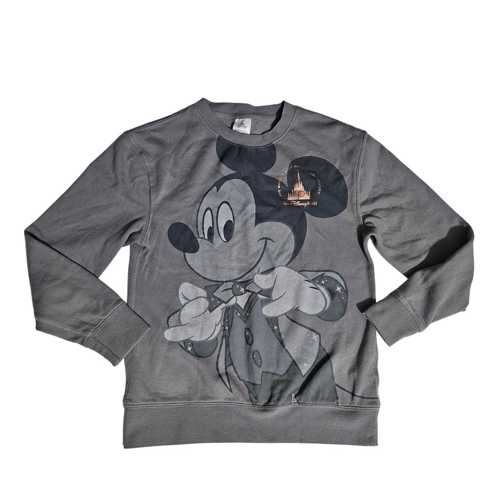 Disney Parks Gray XS Mickey Mouse Walt Disney 50th Anniversary Sweatshirt